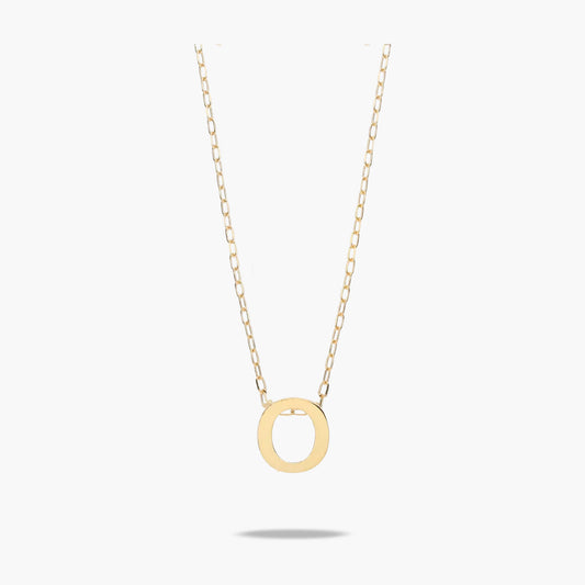 Collar de oro 18K O MY LETTER