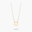 Collar de oro 18K O MY LETTER