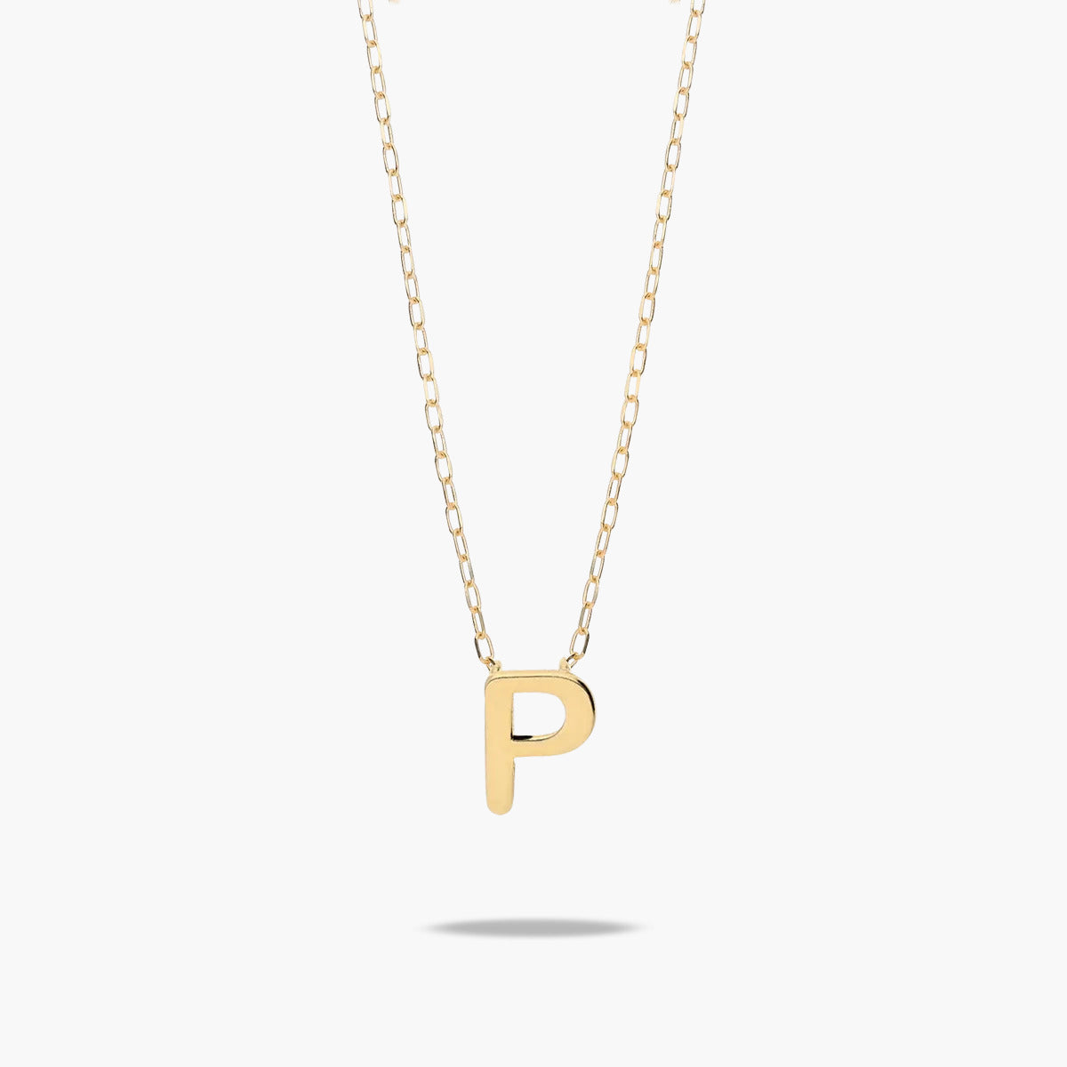 Collar de oro 18K P MY LETTER
