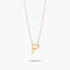 Collar de oro 18K P MY LETTER