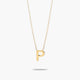 Collar de oro 18K P MY LETTER