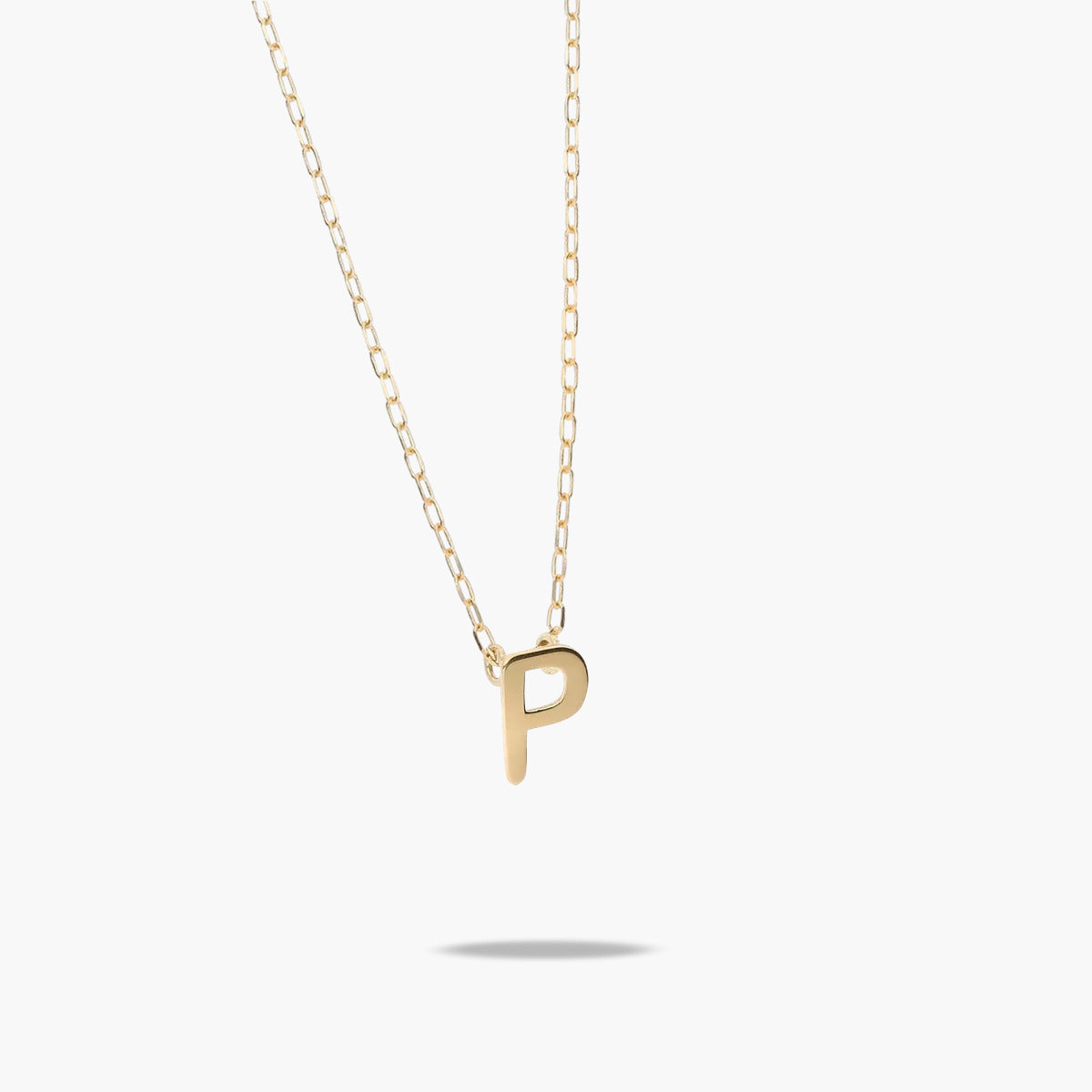 Collar de oro 18K P MY LETTER