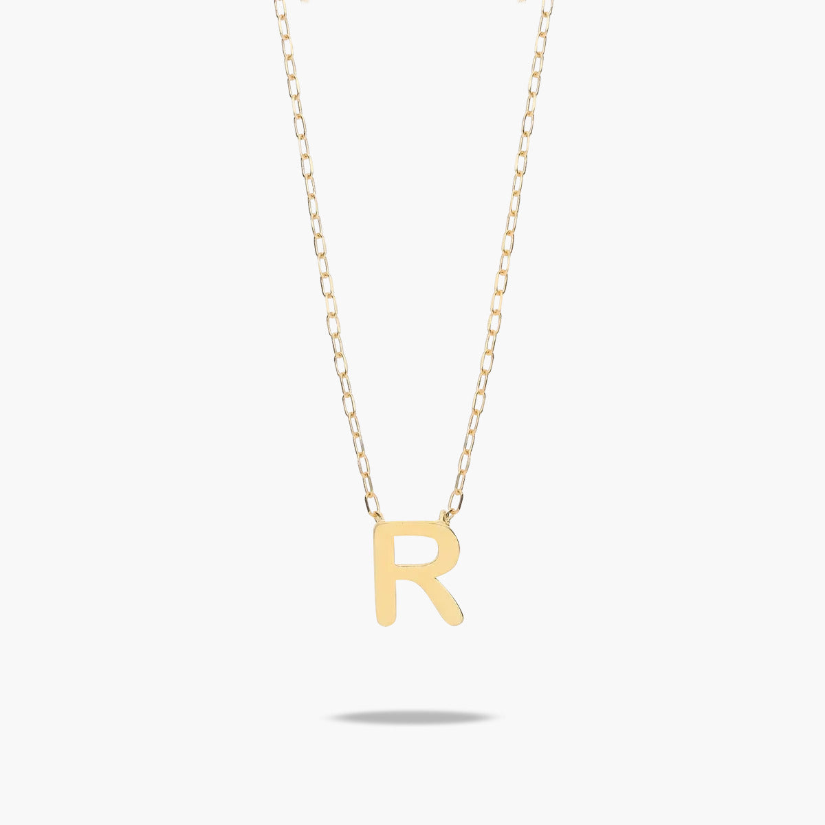 Collar de oro 18K R MY LETTER