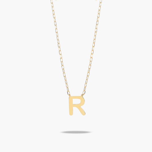 Collar de oro 18K R MY LETTER