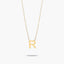 Collar de oro 18K R MY LETTER