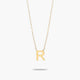 Collar de oro 18K R MY LETTER