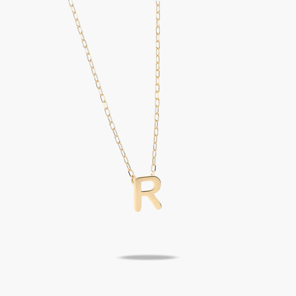 Collar de oro 18K R MY LETTER