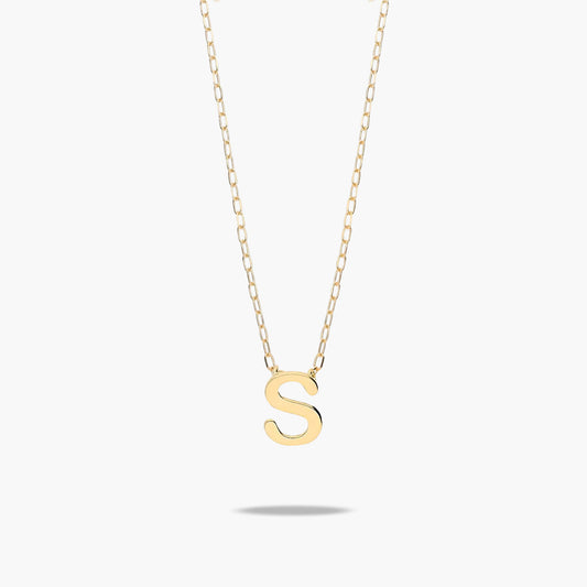 Collar de oro 18K S MY LETTER