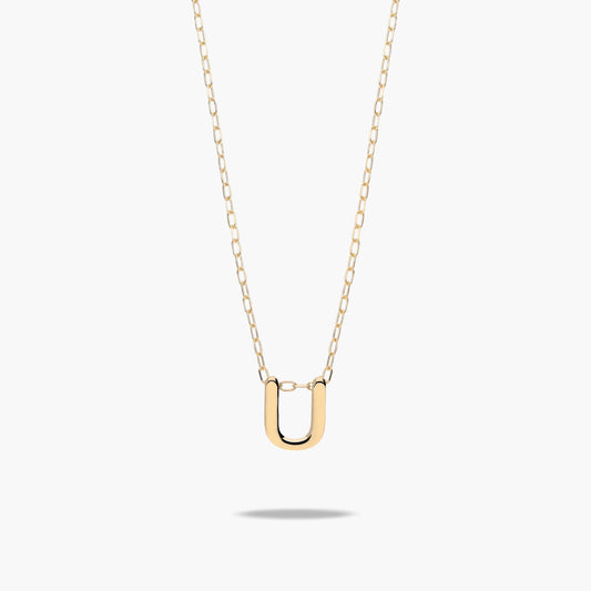 Collar de oro 18K U MY LETTER