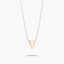 Collar de oro 18K V MY LETTER