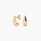 Pendientes gota de oro 18K circonitas 15 mm