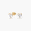 Pendientes corazón de oro 18K circonita 5 mm FANCY LOVE