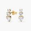 Pendientes corazones de oro 18K circonitas 13 mm FANCY LOVE