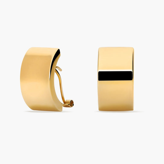 Pendientes cuadrado de oro 18K 15 mm