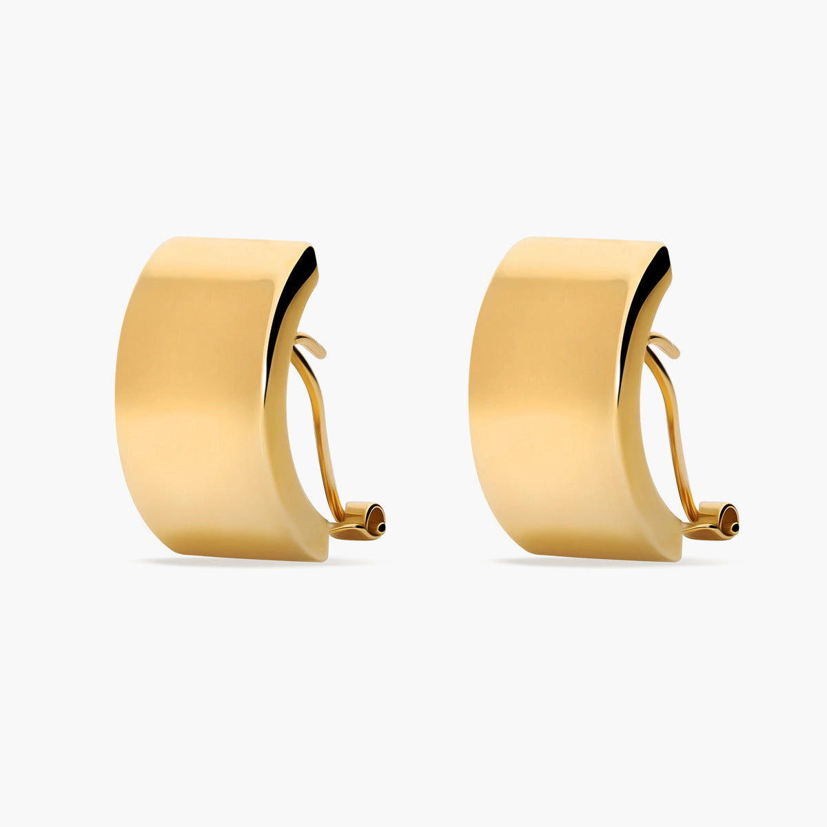 Pendientes cuadrado de oro 18K 15 mm