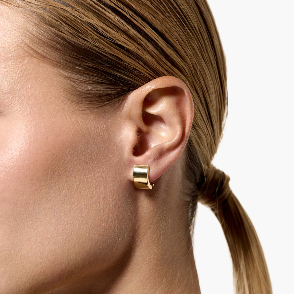 Pendientes cuadrado de oro 18K 15 mm