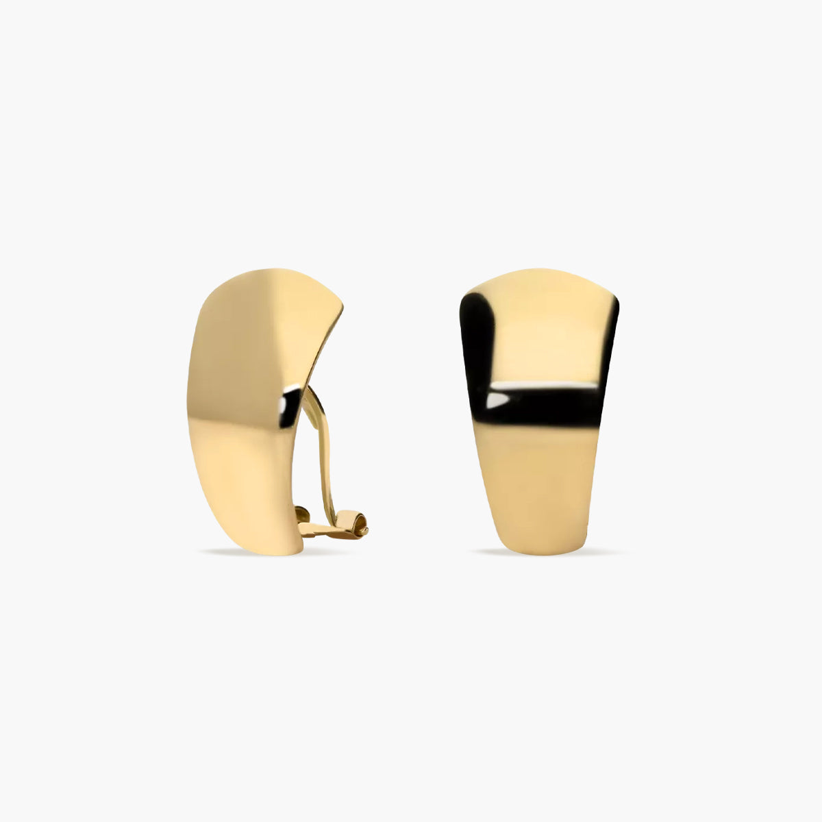 Pendientes rectangular de oro 18K 18 mm