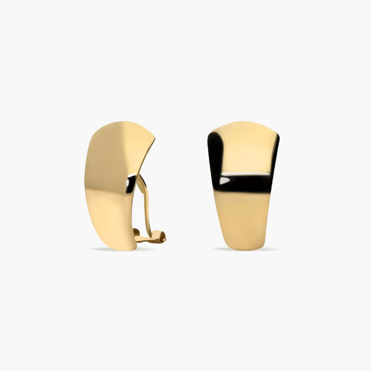 Pendientes rectangular de oro 18K 18 mm