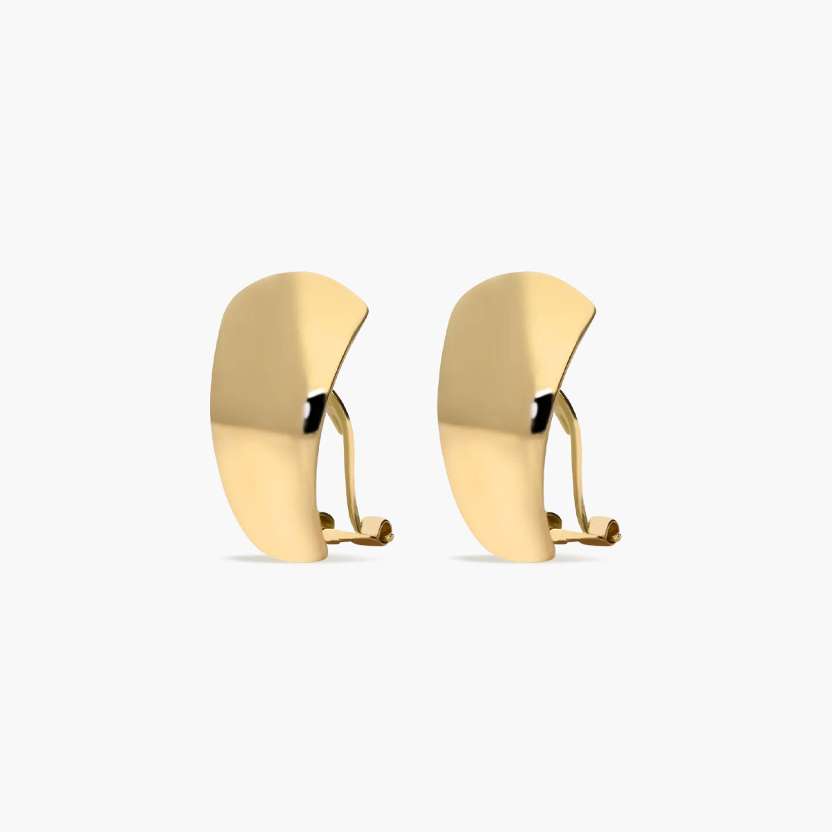 Pendientes rectangular de oro 18K 18 mm