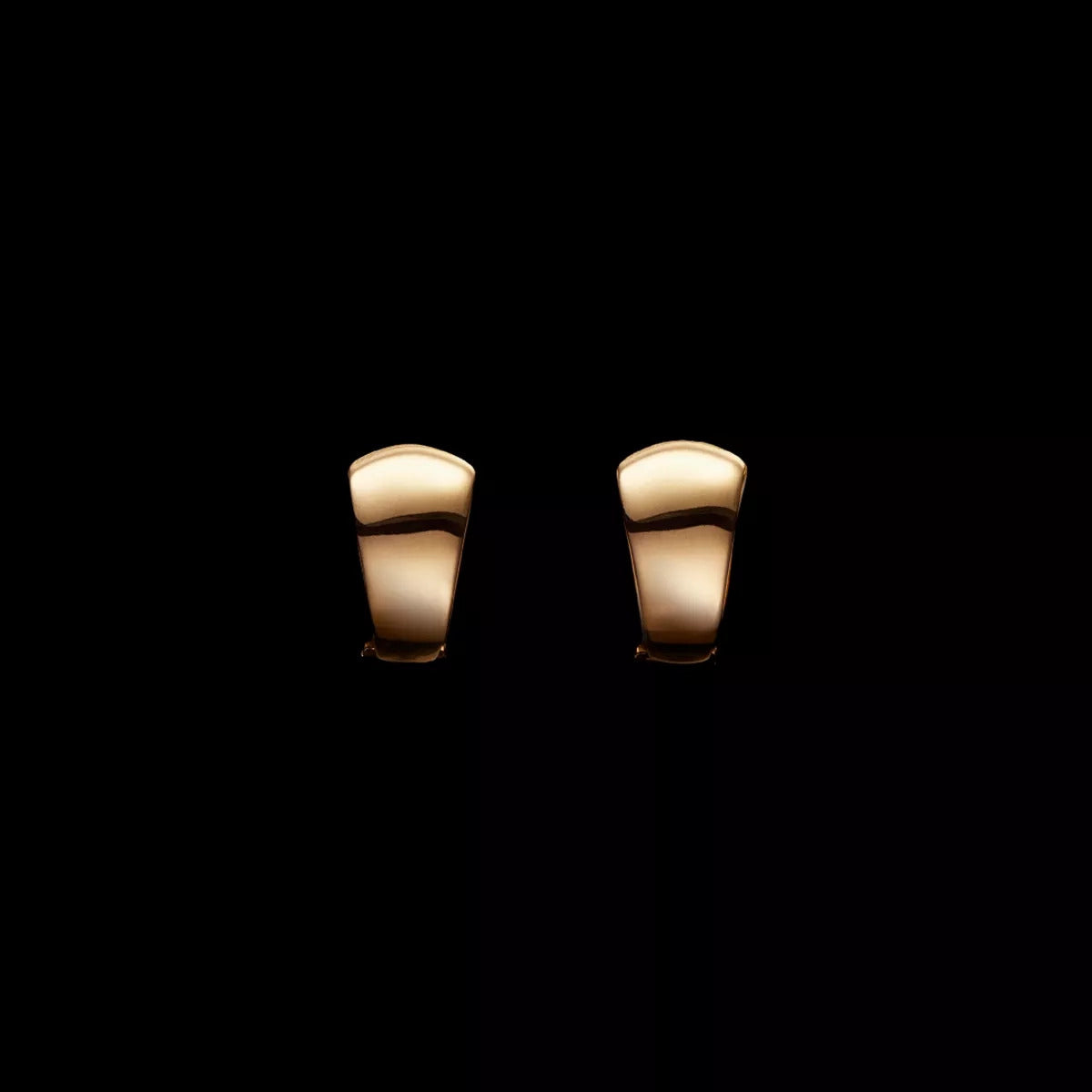 Pendientes rectangular de oro 18K 18 mm