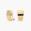 Pendientes rectangular de oro 18K 15 mm