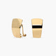 Pendientes rectangular de oro 18K 15 mm