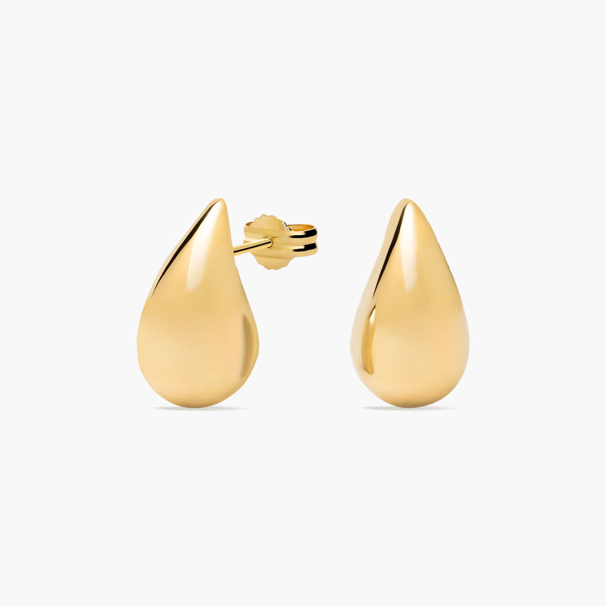 Pendientes gota de oro 18K 16 mm