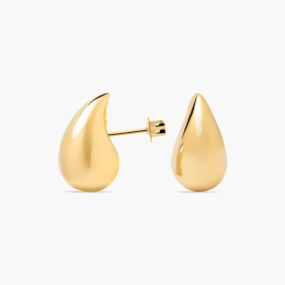 Pendientes gota de oro 18K 16 mm