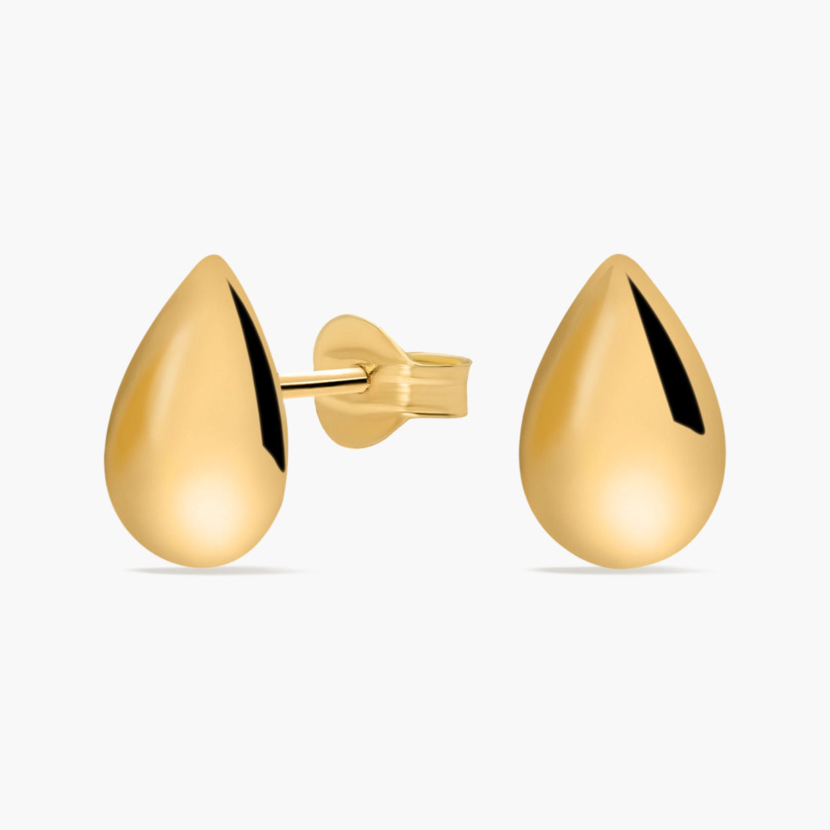 Pendientes gota de oro 18K 9 mm