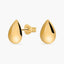 Pendientes gota de oro 18K 9 mm