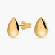 Pendientes gota de oro 18K 9 mm