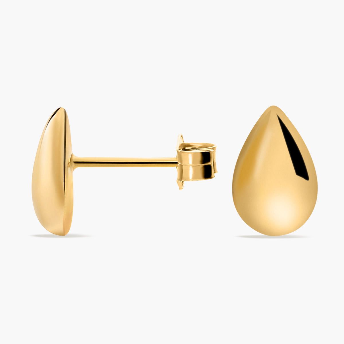 Pendientes gota de oro 18K 9 mm