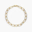 Pulsera de oro 18K eslabón 19 cm