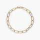 Pulsera de oro 18K eslabón 19 cm