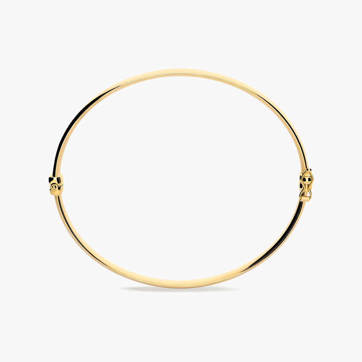 Pulsera rígida oval de oro 18K 50x60 mm