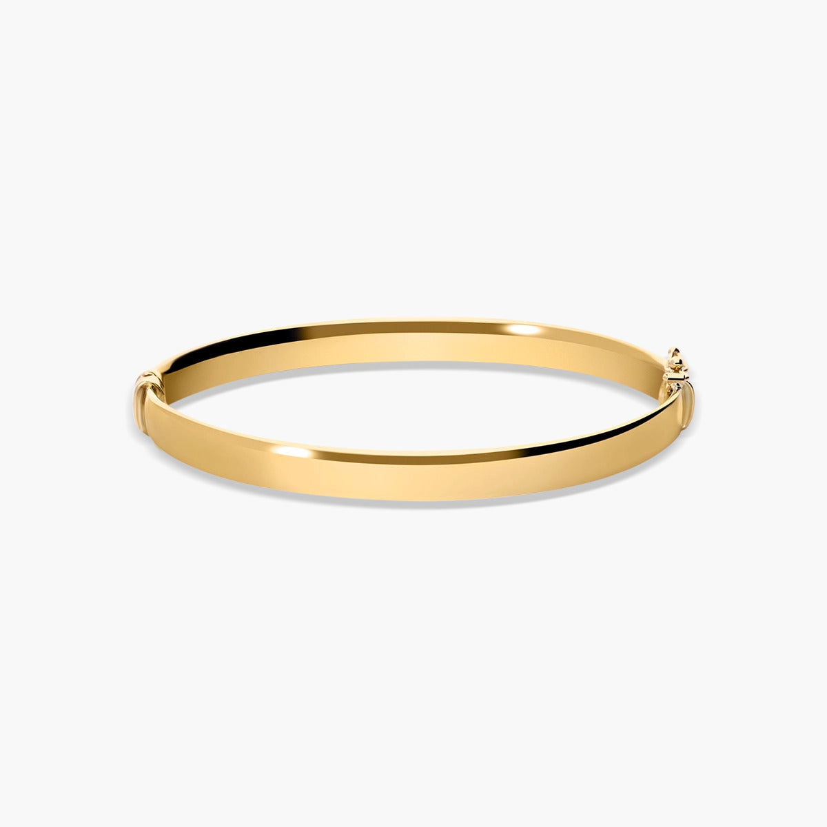 Pulsera rígida oval de oro 18K 50x60 mm