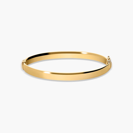 Pulsera rígida oval de oro 18K 50x60 mm