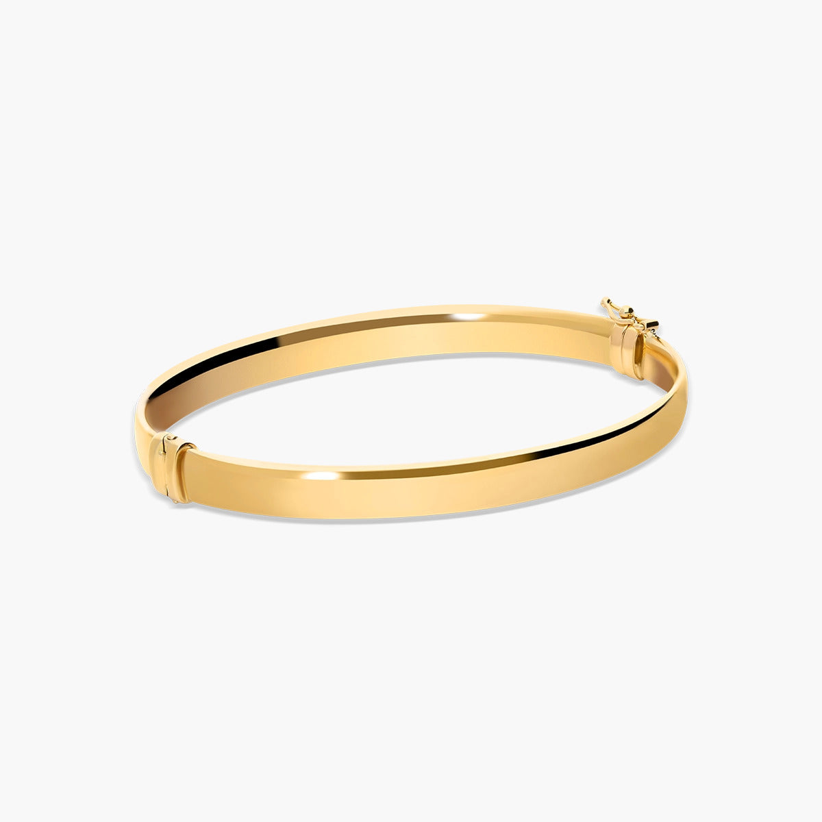 Pulsera rígida oval de oro 18K 50x60 mm