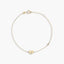 Pulsera de oro 18K circonita y corazón "LOVE" 16-18 cm