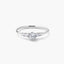 Anillo de oro blanco 18K