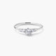 Anillo de oro blanco 18K