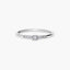 Anillo de oro blanco 18K