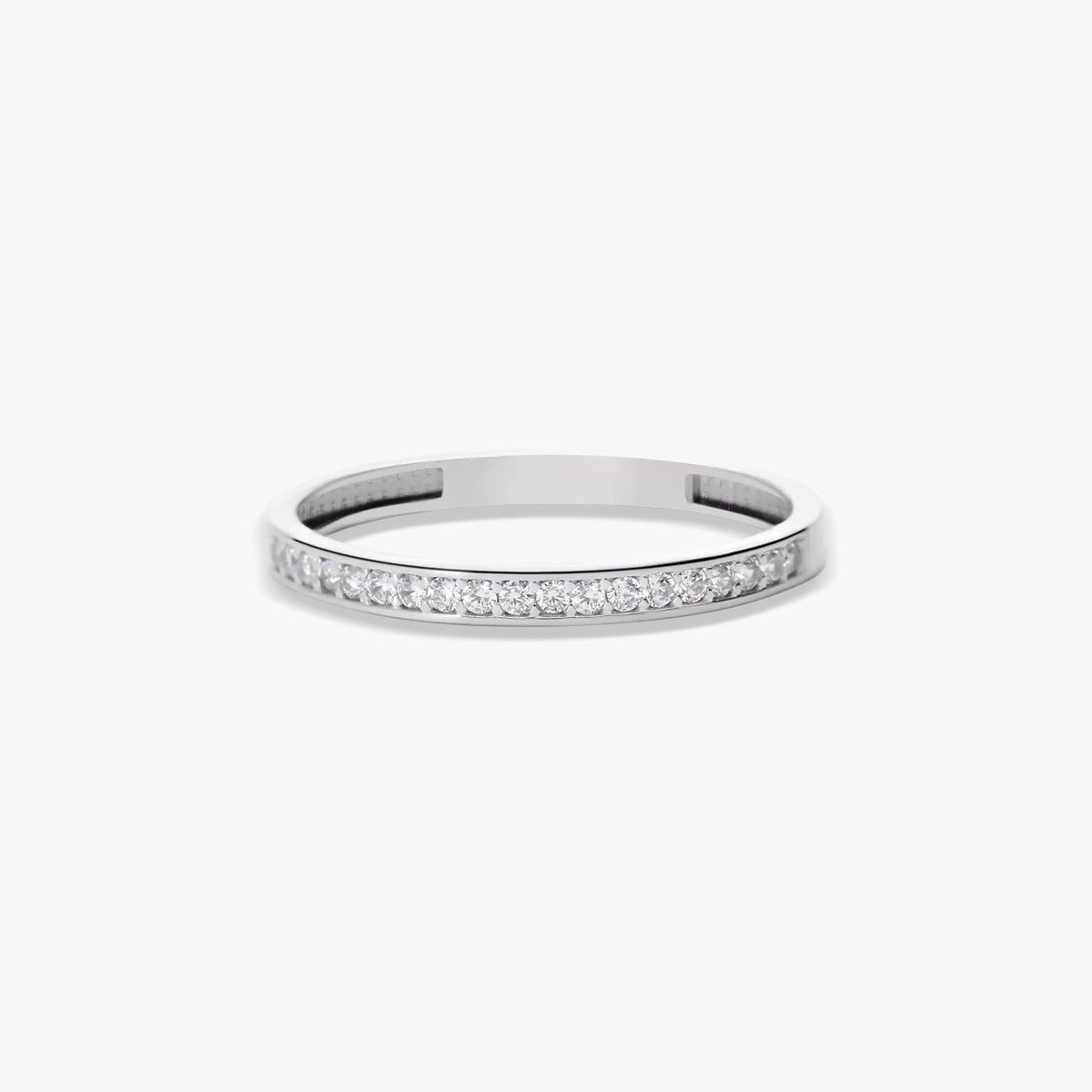Anillo de oro blanco 18K