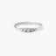 Anillo de oro blanco 18K