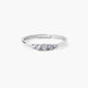 Anillo de oro blanco 18K