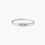 Anillo de oro blanco 18K