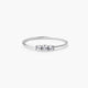 Anillo de oro blanco 18K