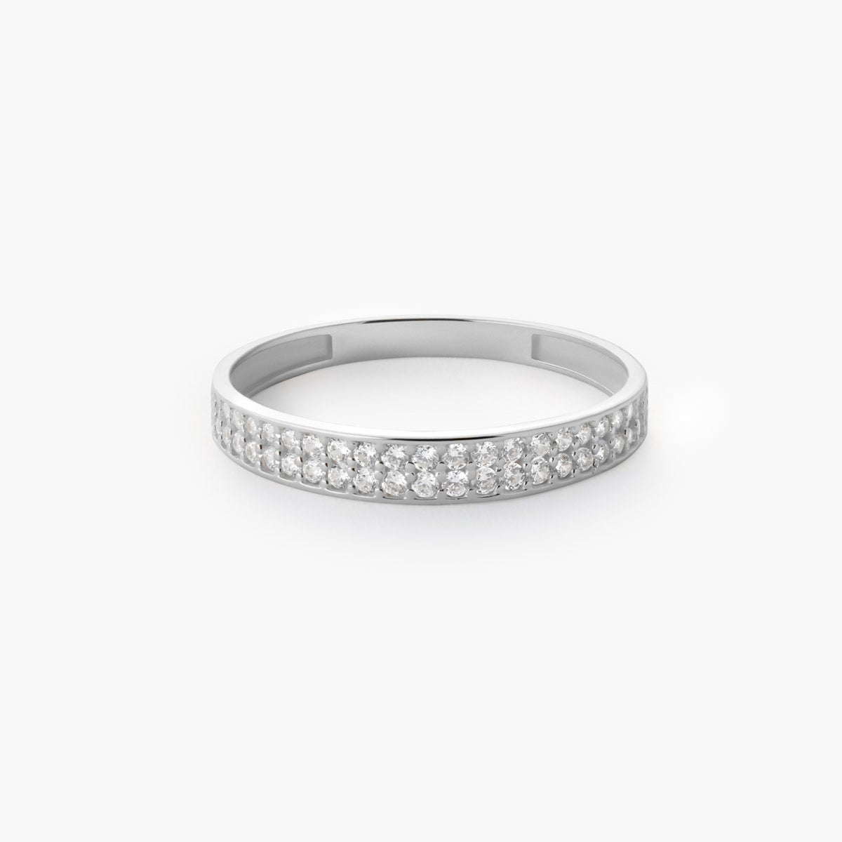 Anillo de oro blanco 18K 