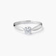 Anillo de oro blanco 18K