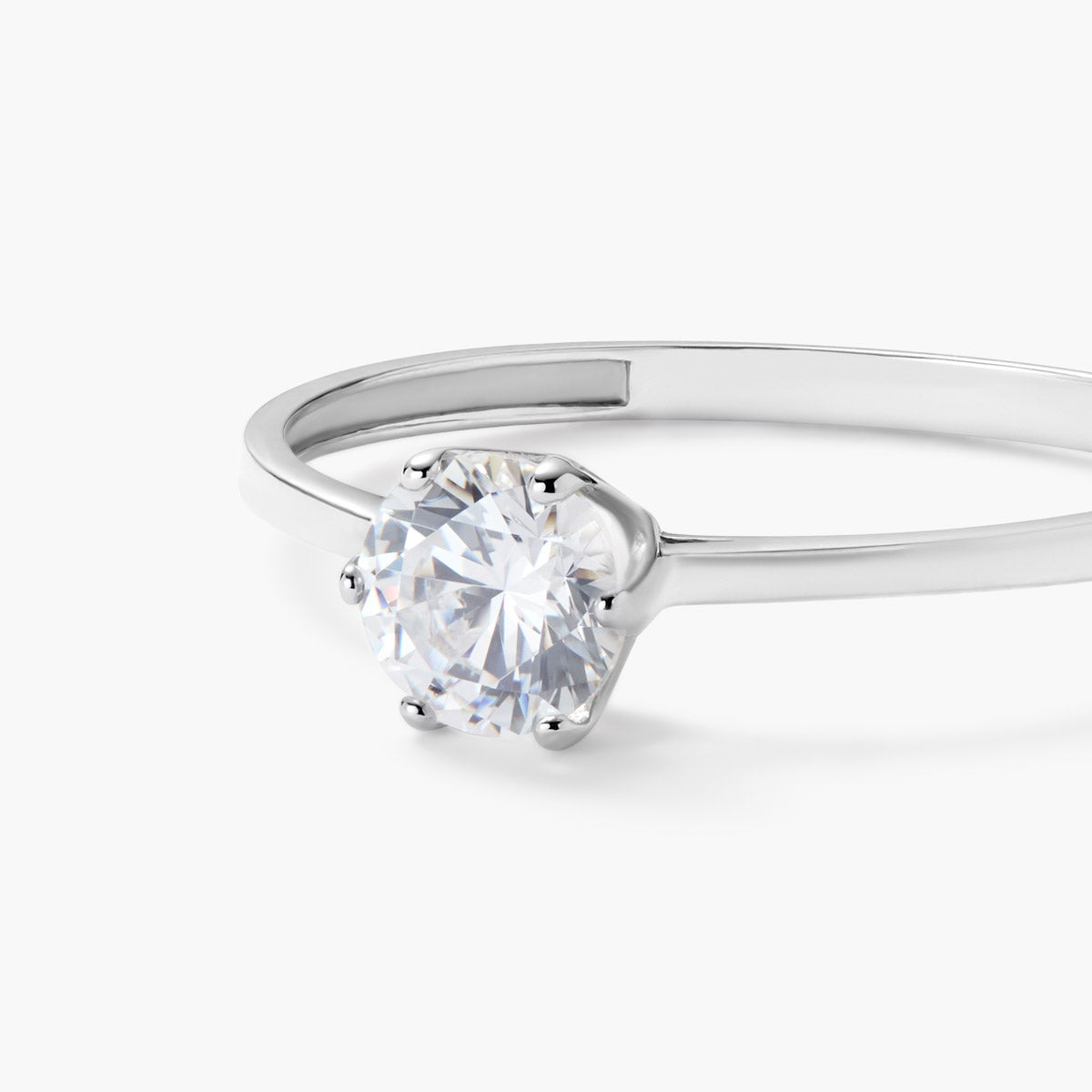 Anillo de oro blanco 18K PLANET